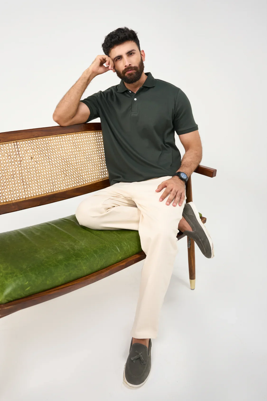 Anywear Polo - Deep Green - Image 6