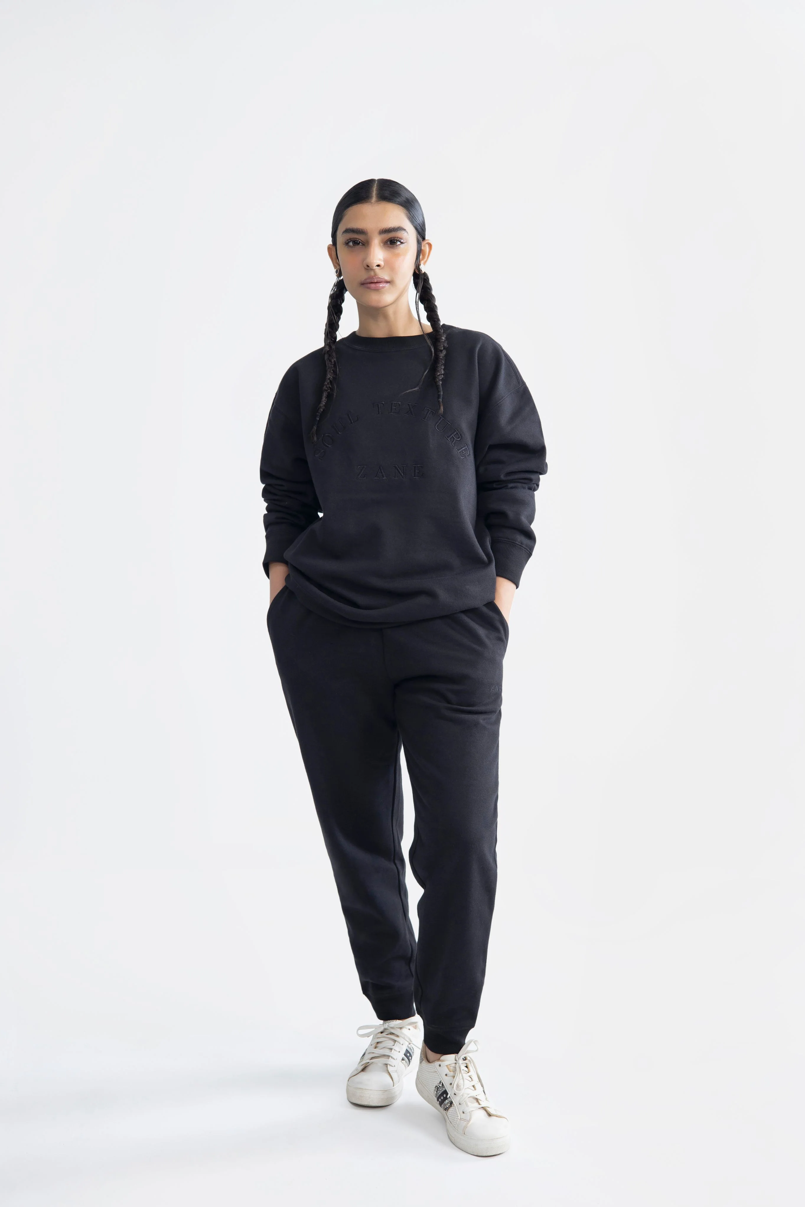 Smart Fit Fleece Sweatpants - Black - Image 3
