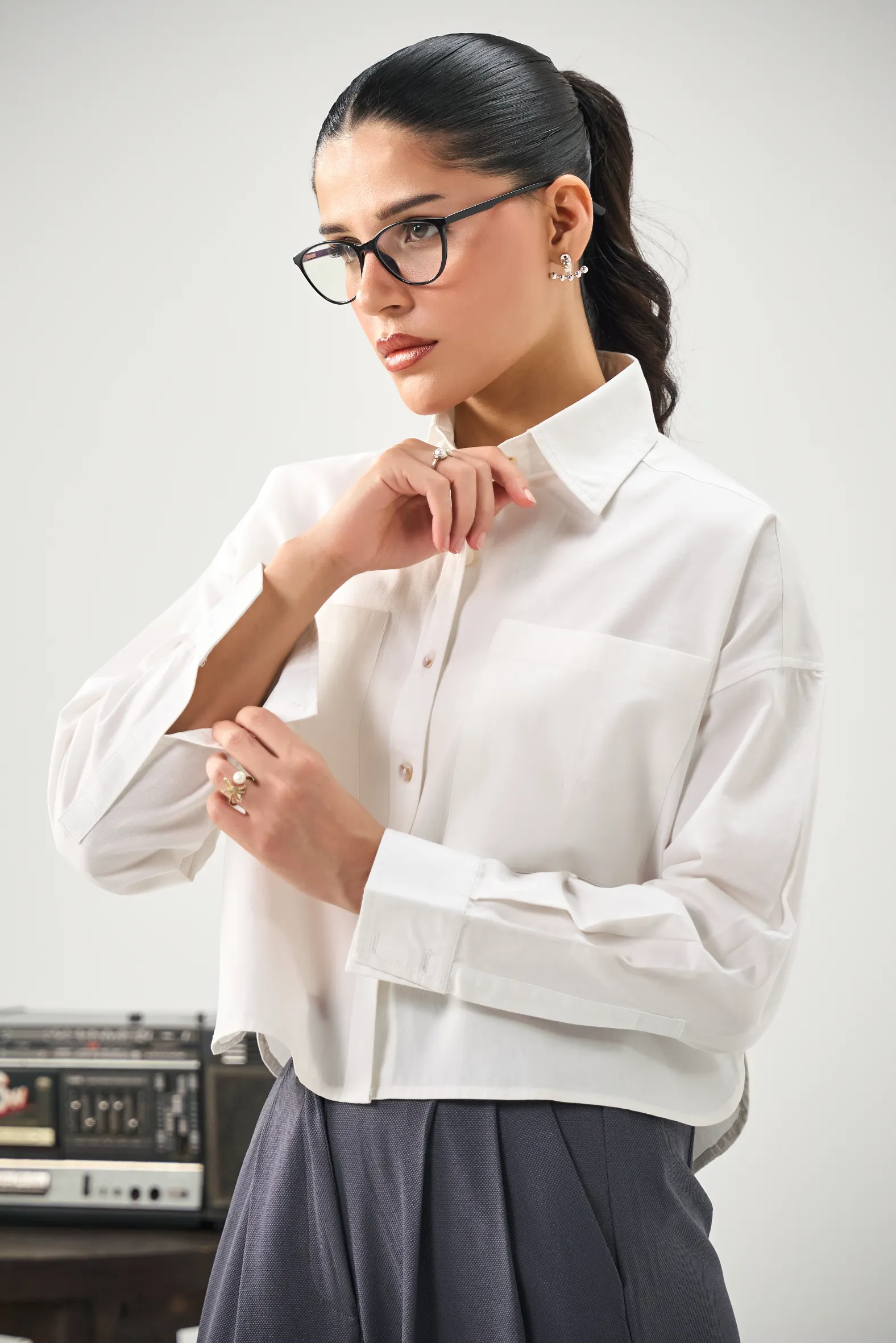 Boxy Shirt - Cloud White - Image 2