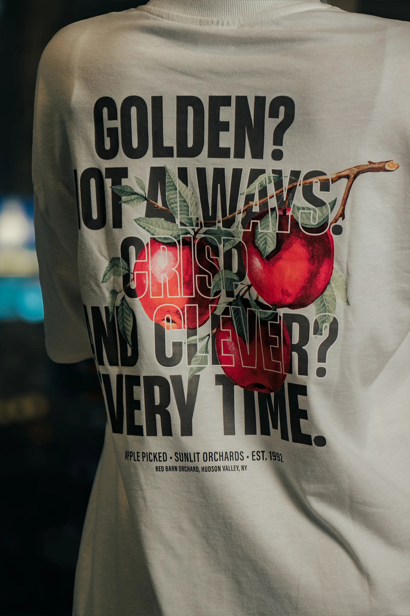 Crew Neck Graphic Tee - White - Image 4
