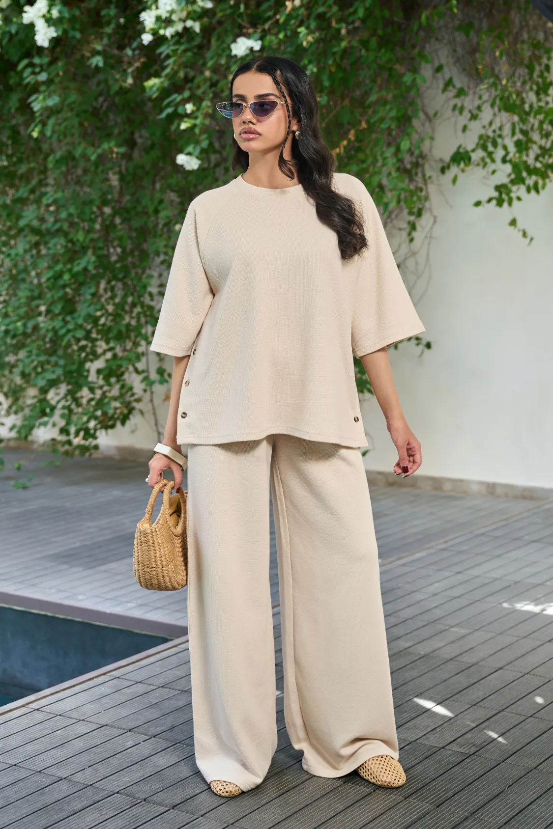Delilah Co-Ord Set - Cream - Image 6