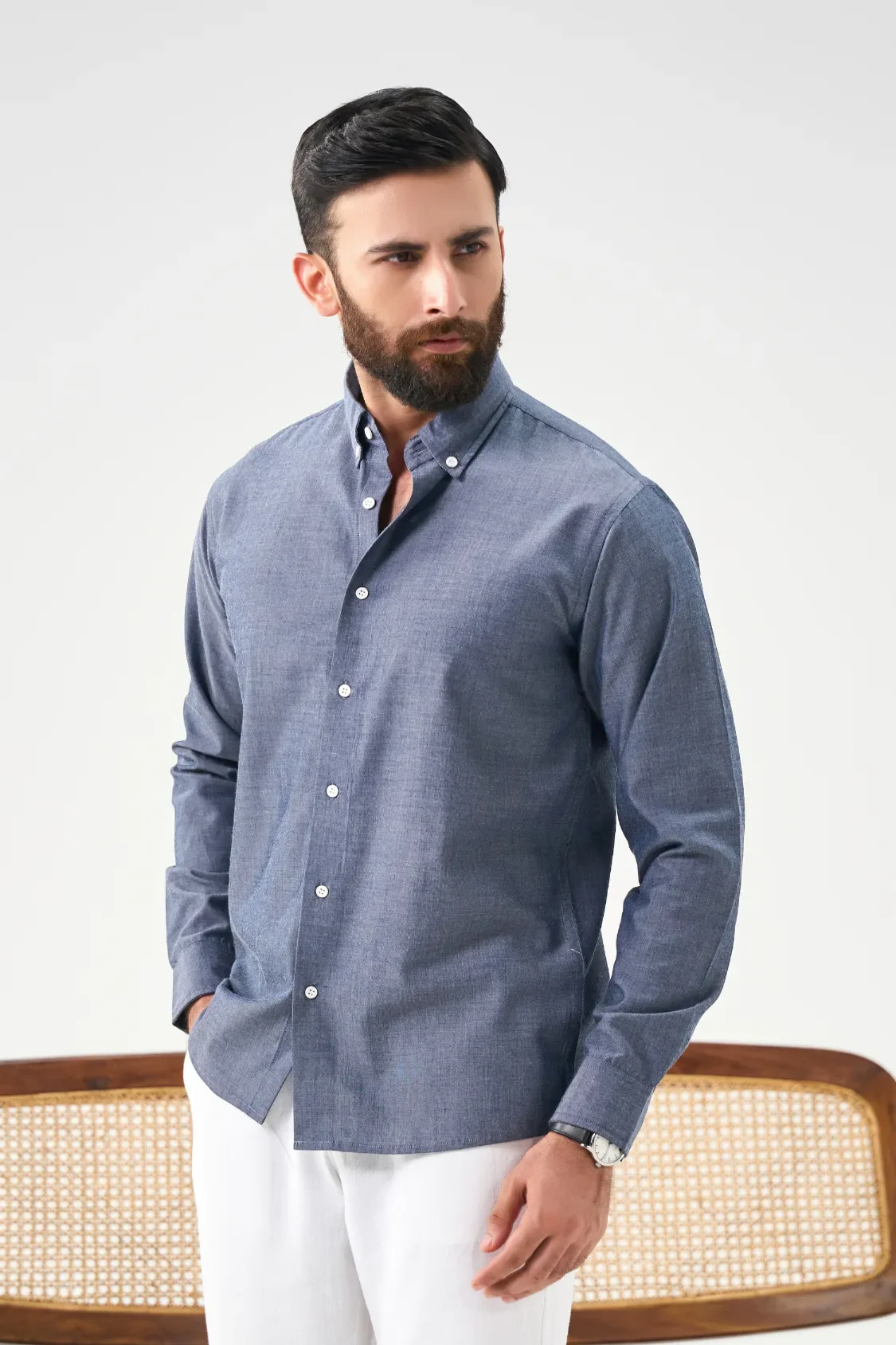 Everyday Linen Shirt - Dark Grey - Image 3