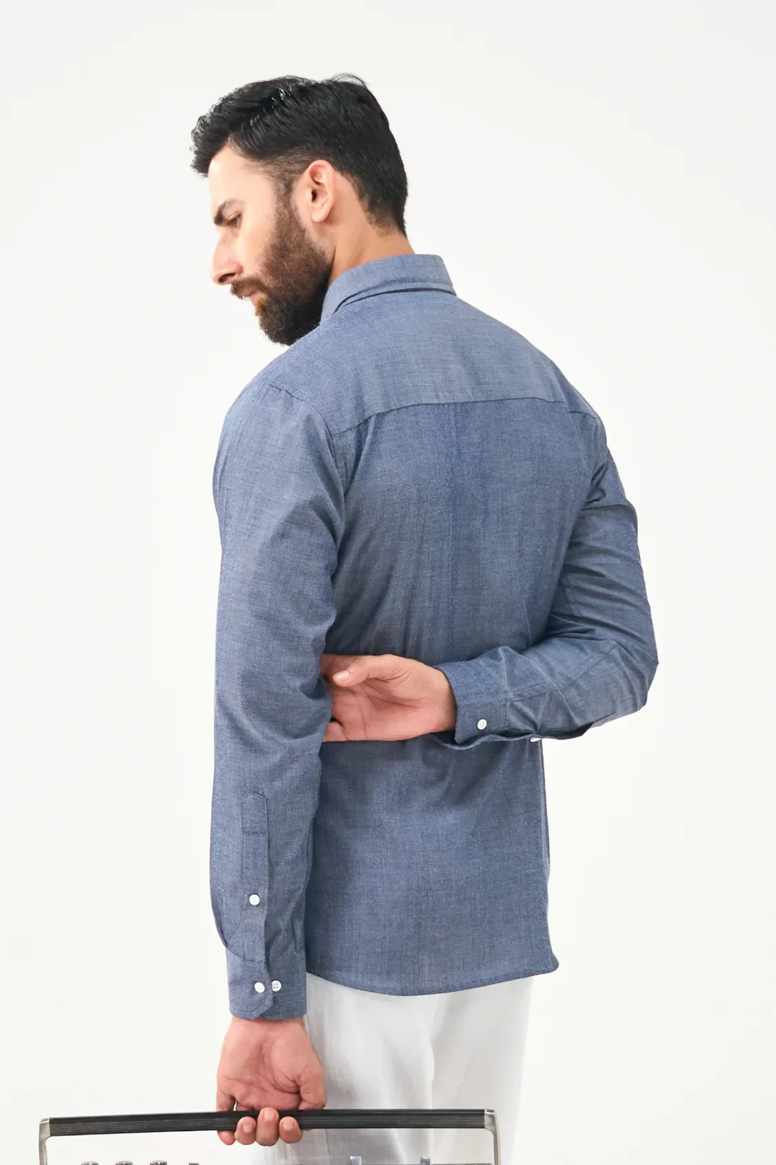 Everyday Linen Shirt - Dark Grey - Image 7