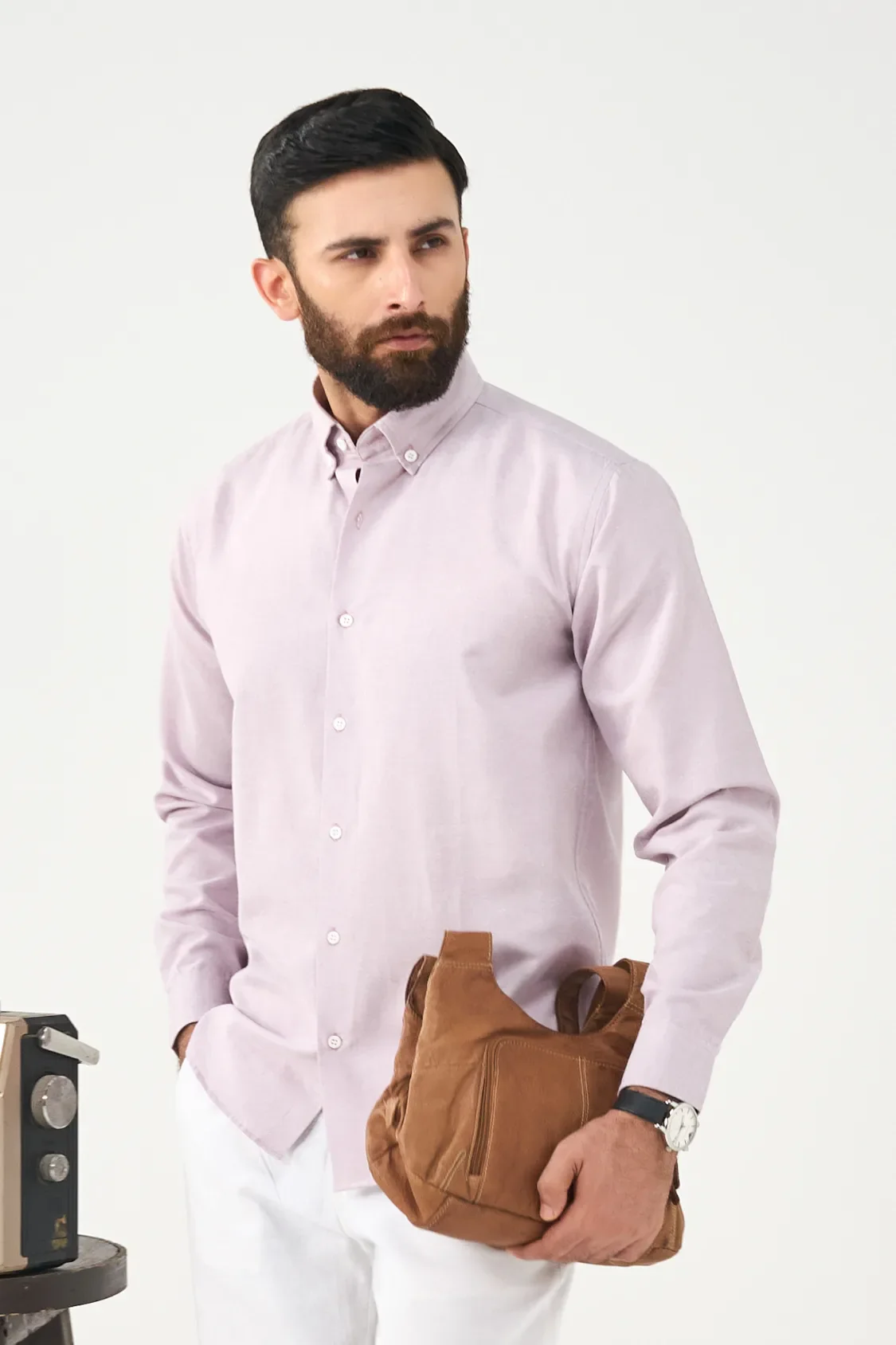 Everyday Linen Shirt - Mauve Fog - Image 5