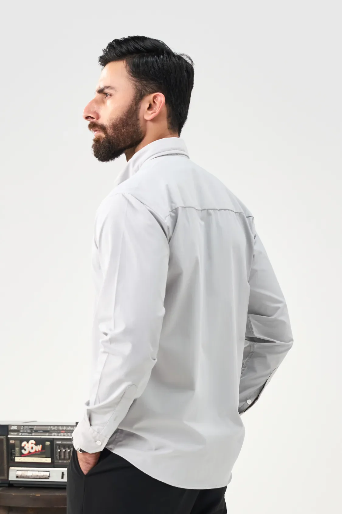 Everyday Solid Shirt - Light Grey - Image 5