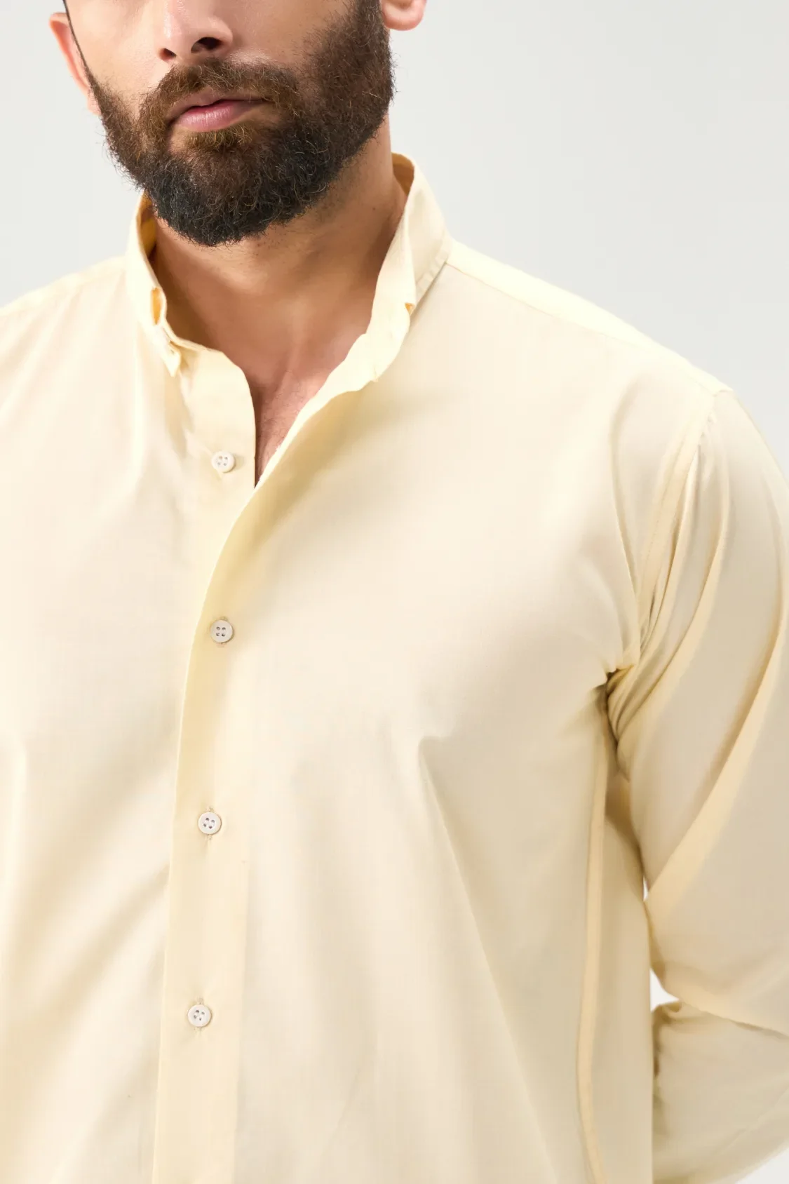 Everyday Solid Shirt - Sand Yellow - Image 4