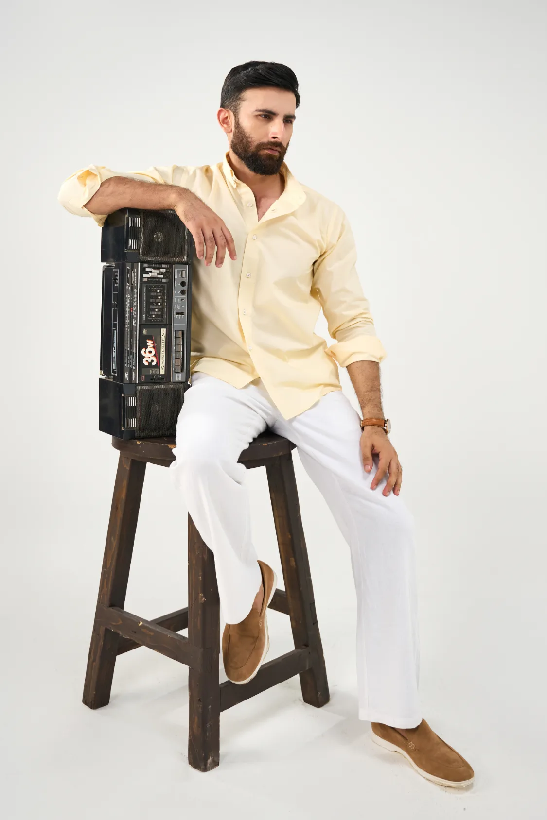 Everyday Solid Shirt - Sand Yellow - Image 6
