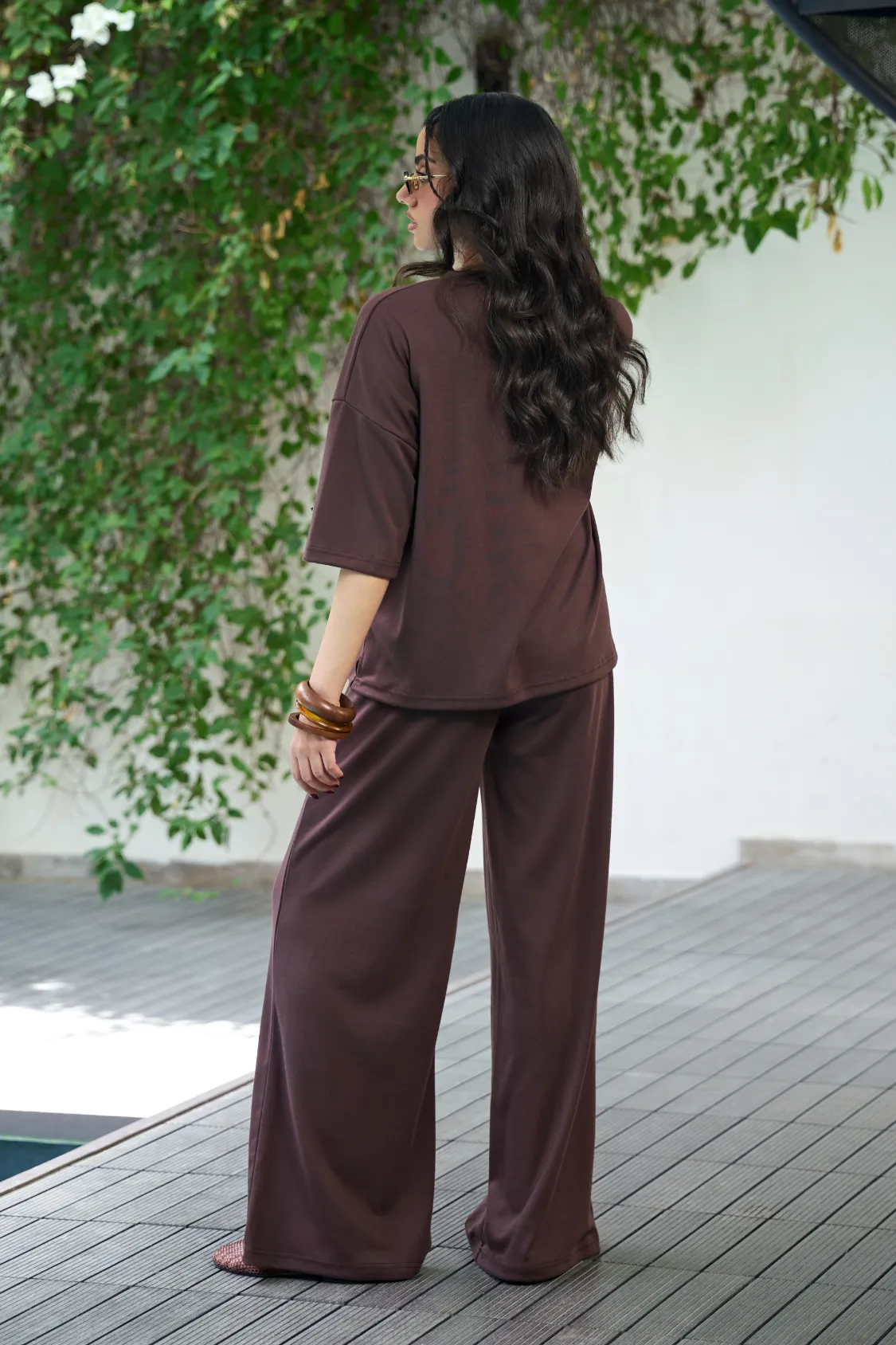 Everywear Co-Ord Set - Brown - Image 3