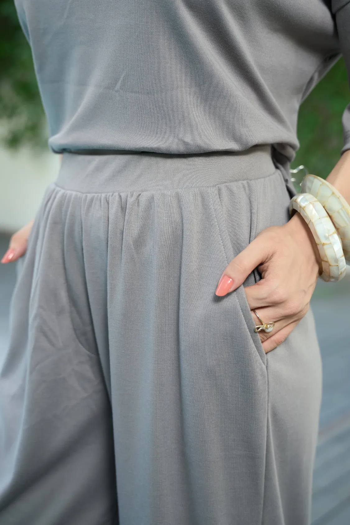 Everywear Co-Ord Set - Grey - Image 6