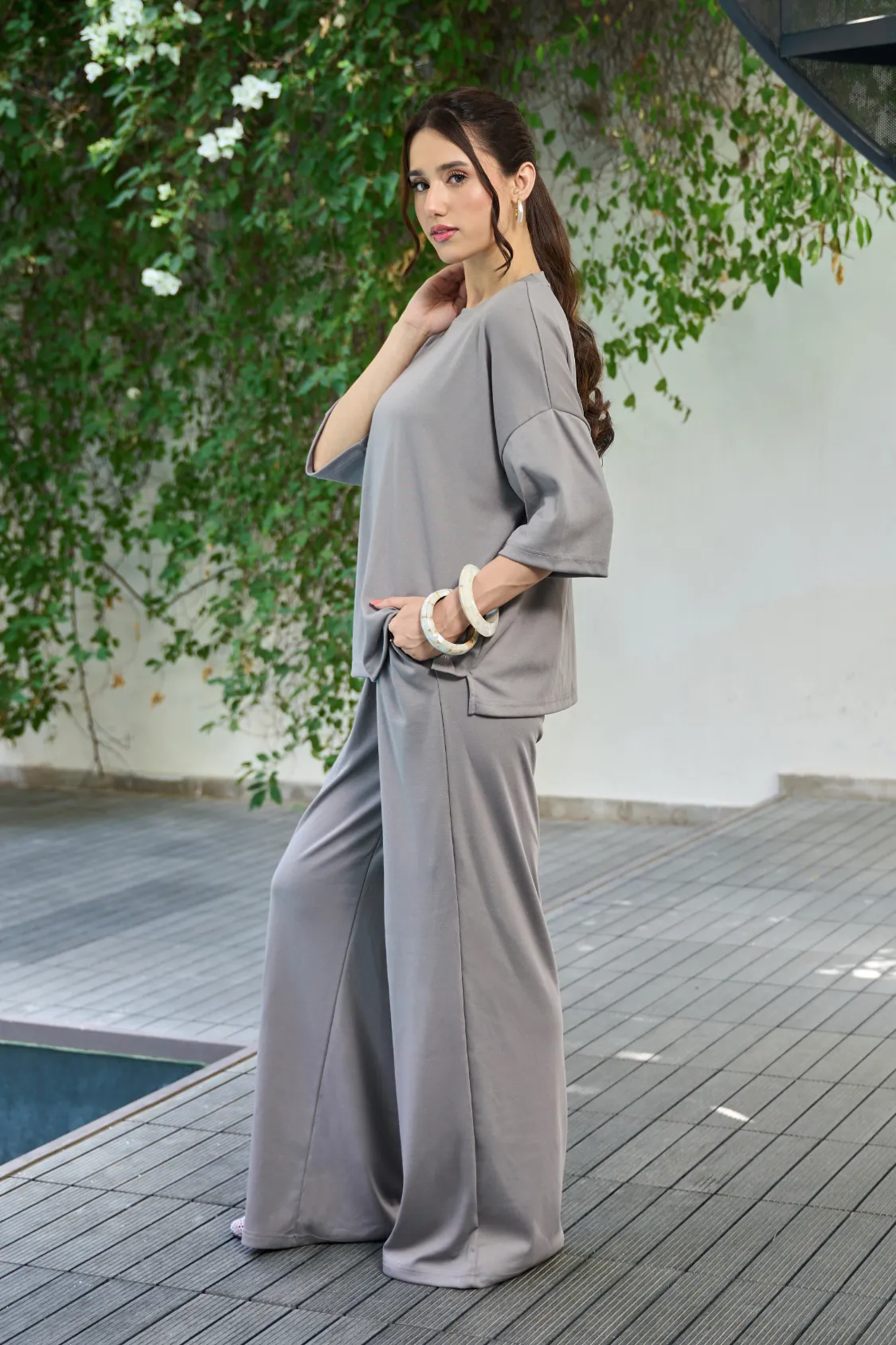 Everywear Co-Ord Set - Grey - Image 7