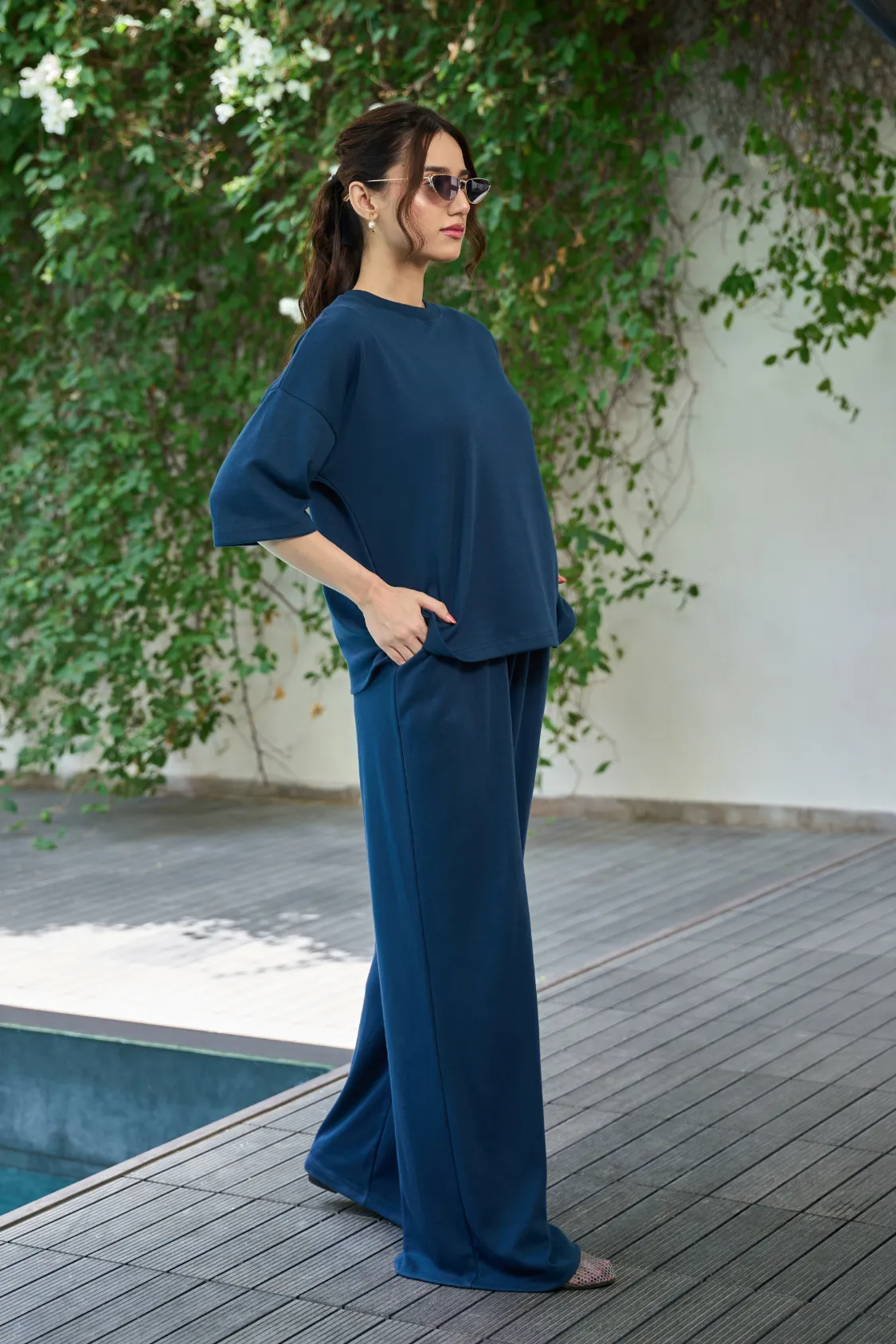 Everywear Co-Ord Set - Teal - Image 2
