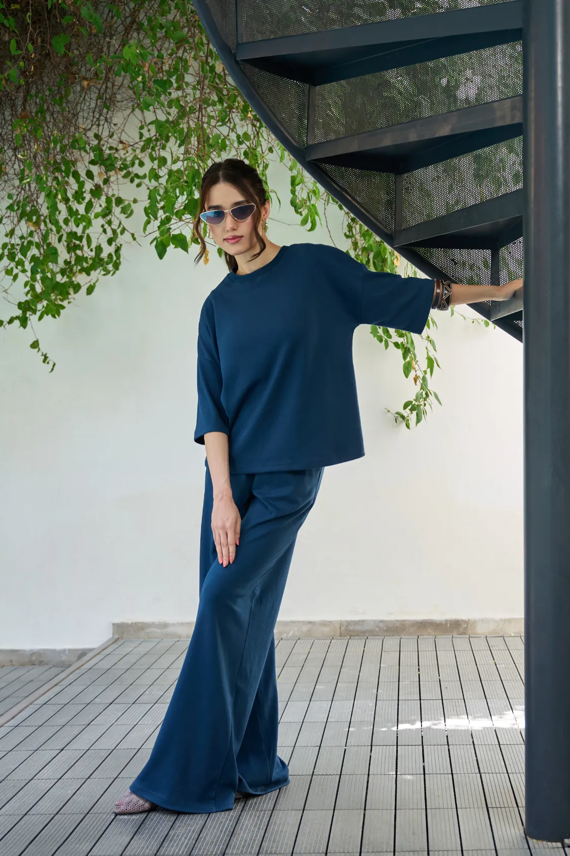 Everywear Co-Ord Set - Teal - Image 6