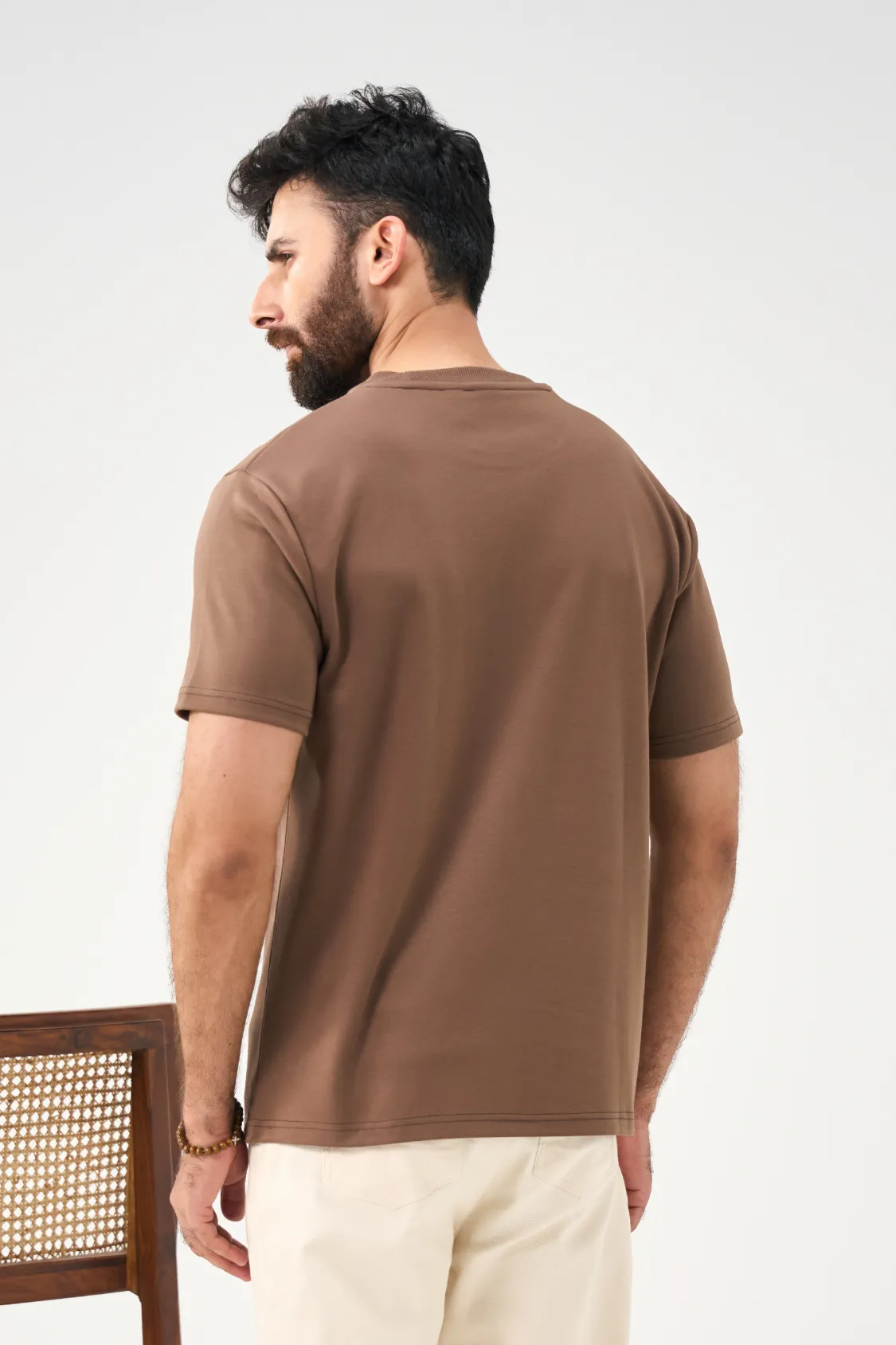 Lazy Tee - Wood Brown - Image 3