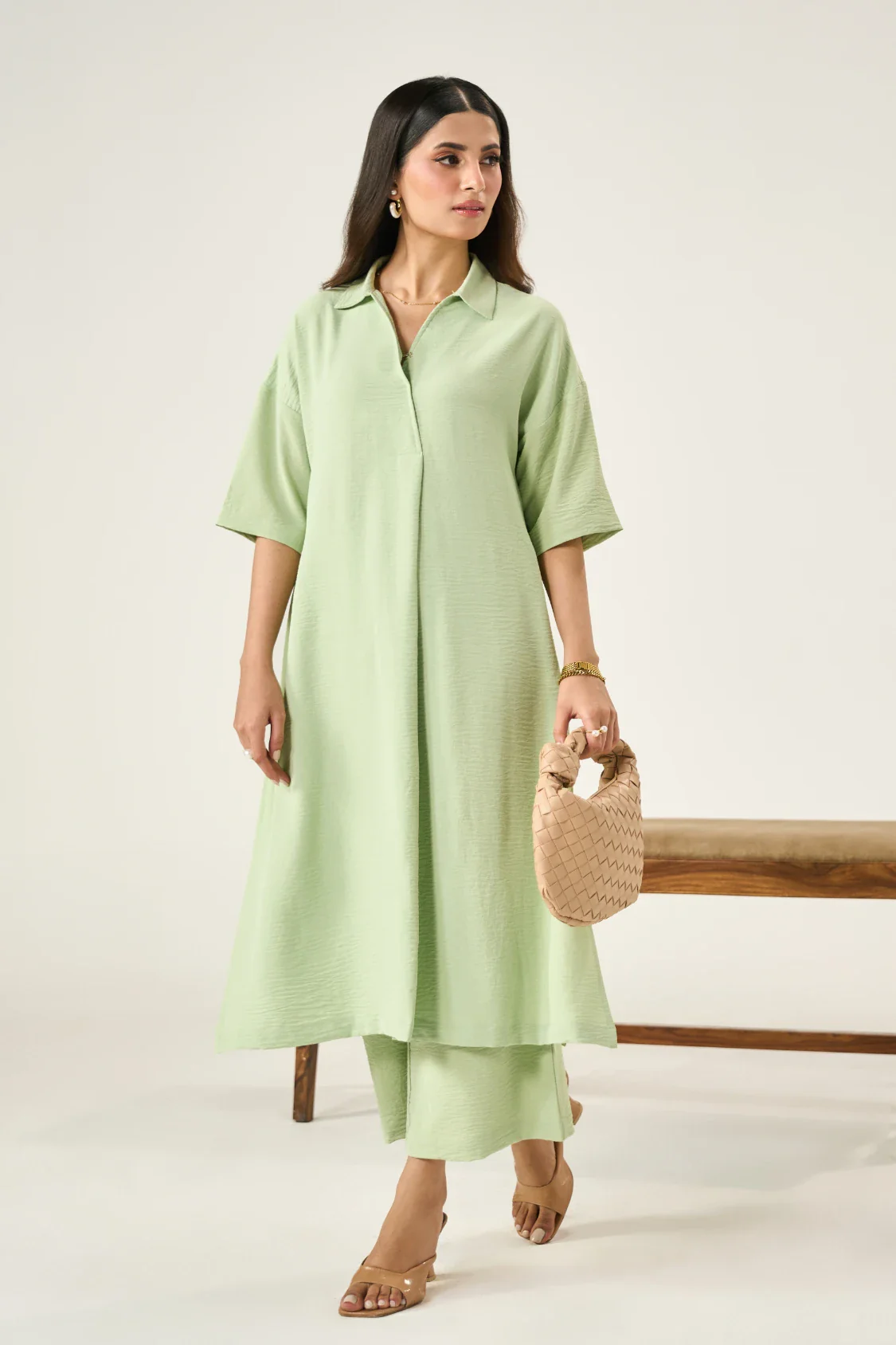 Luna Co-Ord Set - Matcha Green - Image 3