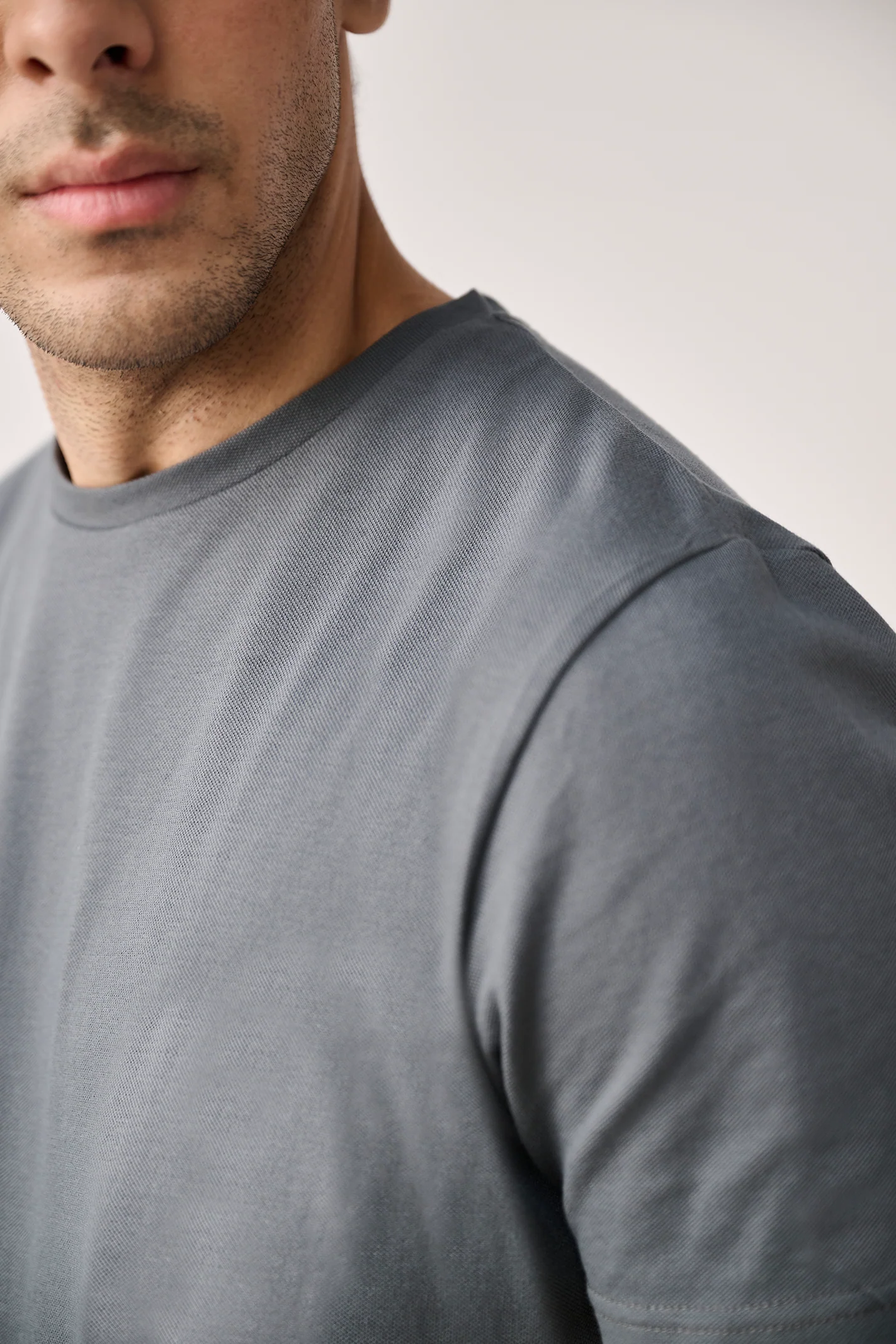 Pique T-Shirt – Gunmetal - Image 3