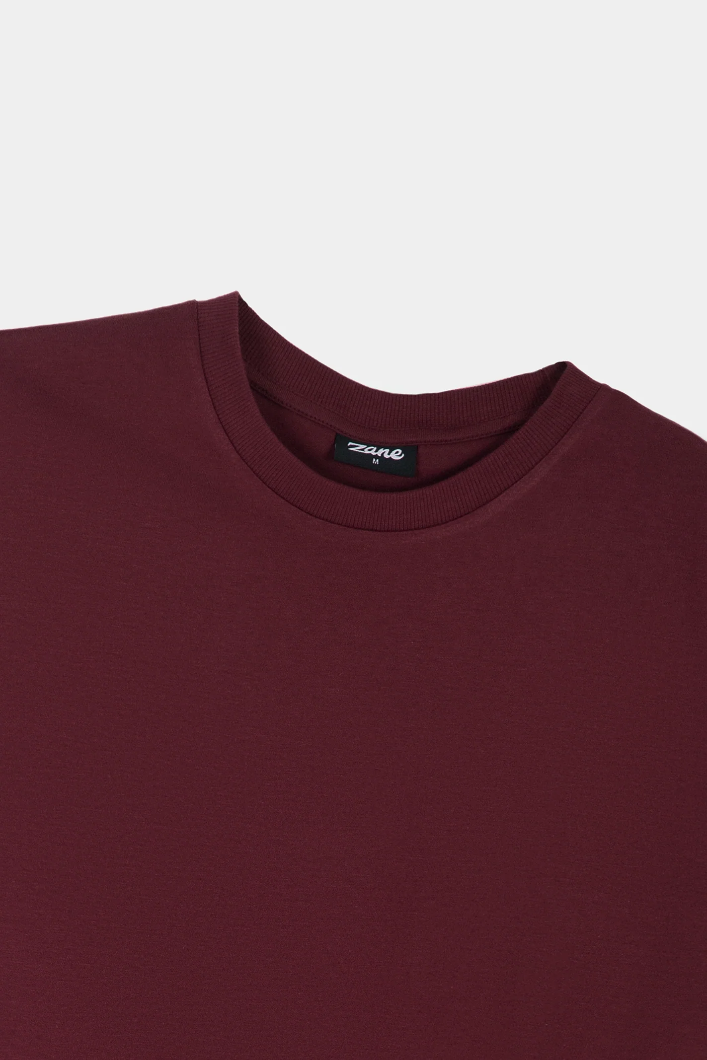 Premium Cotton T-Shirt – Maroon - Image 3