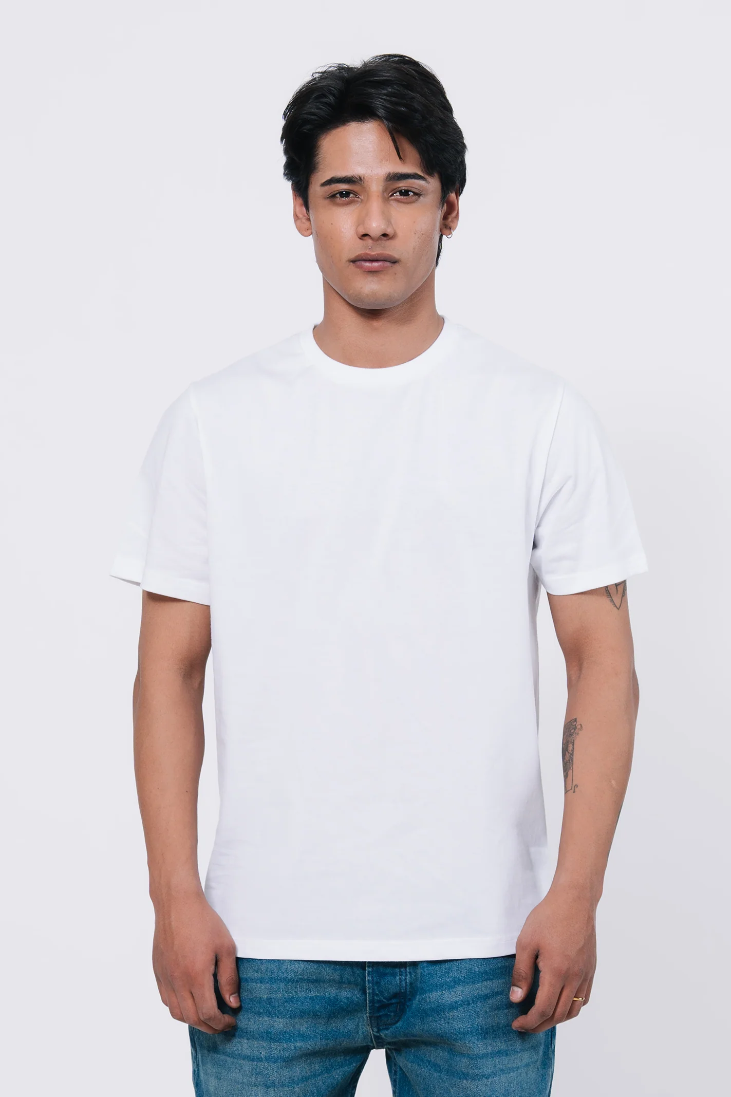 Premium Cotton T-Shirt – White - Image 3