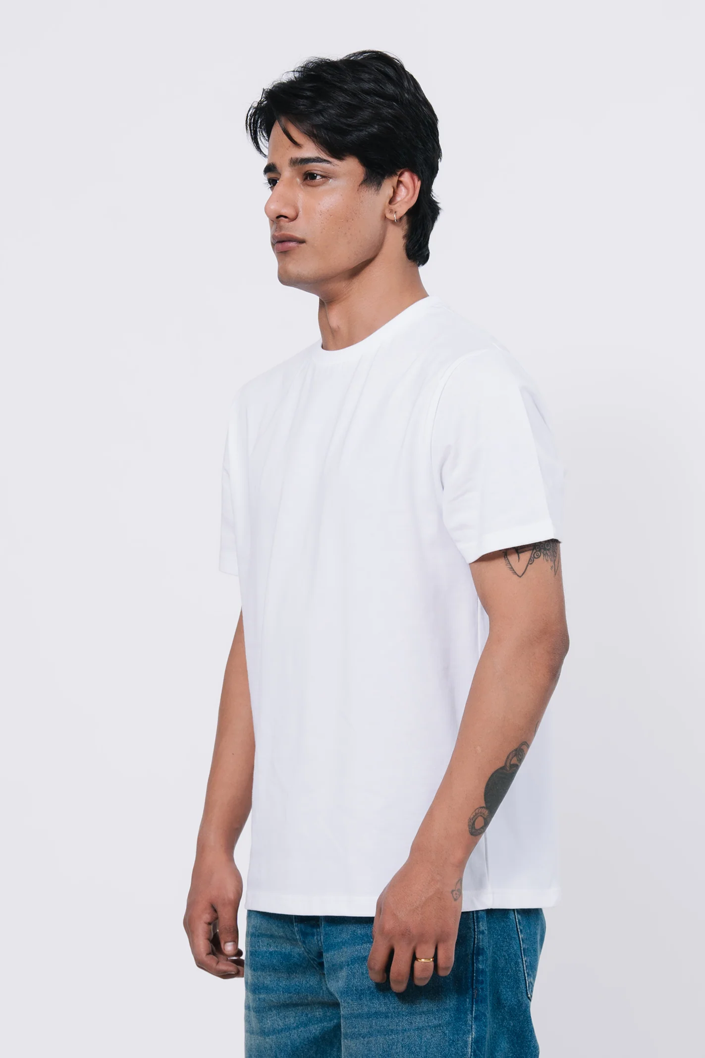Premium Cotton T-Shirt – White - Image 4