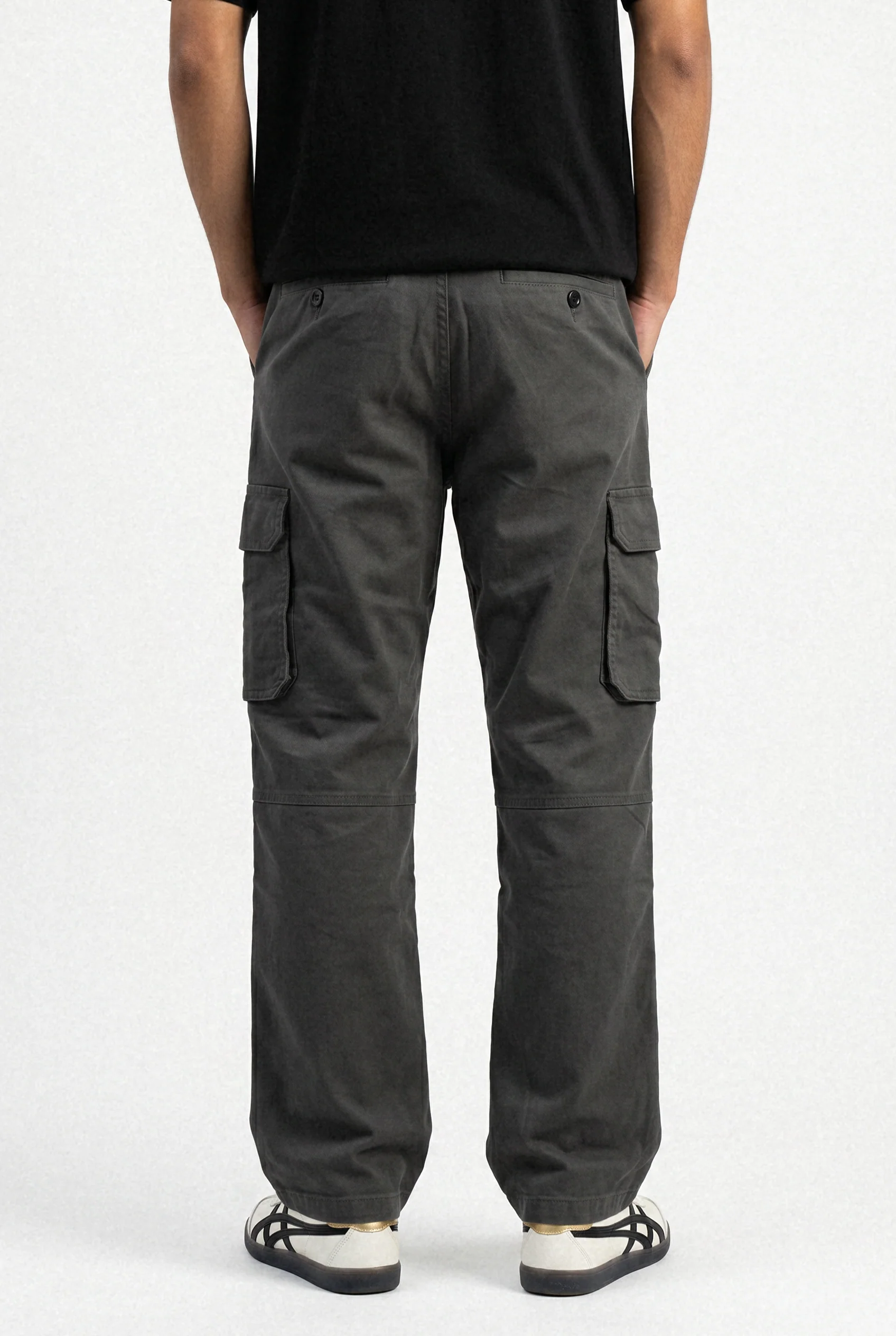 Stretch Cargo Pants – Grey - Image 2