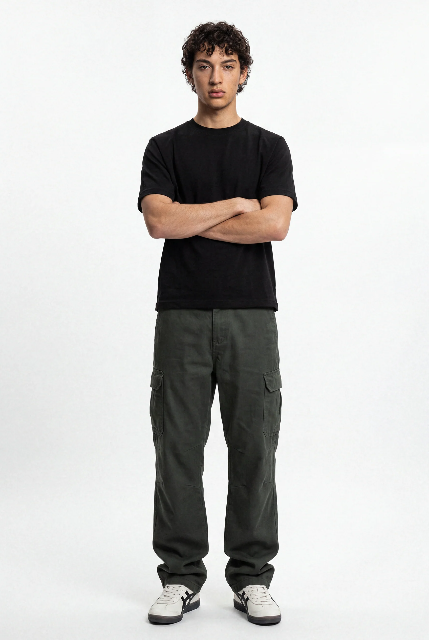 Stretch Cargo Pants – Grey - Image 3