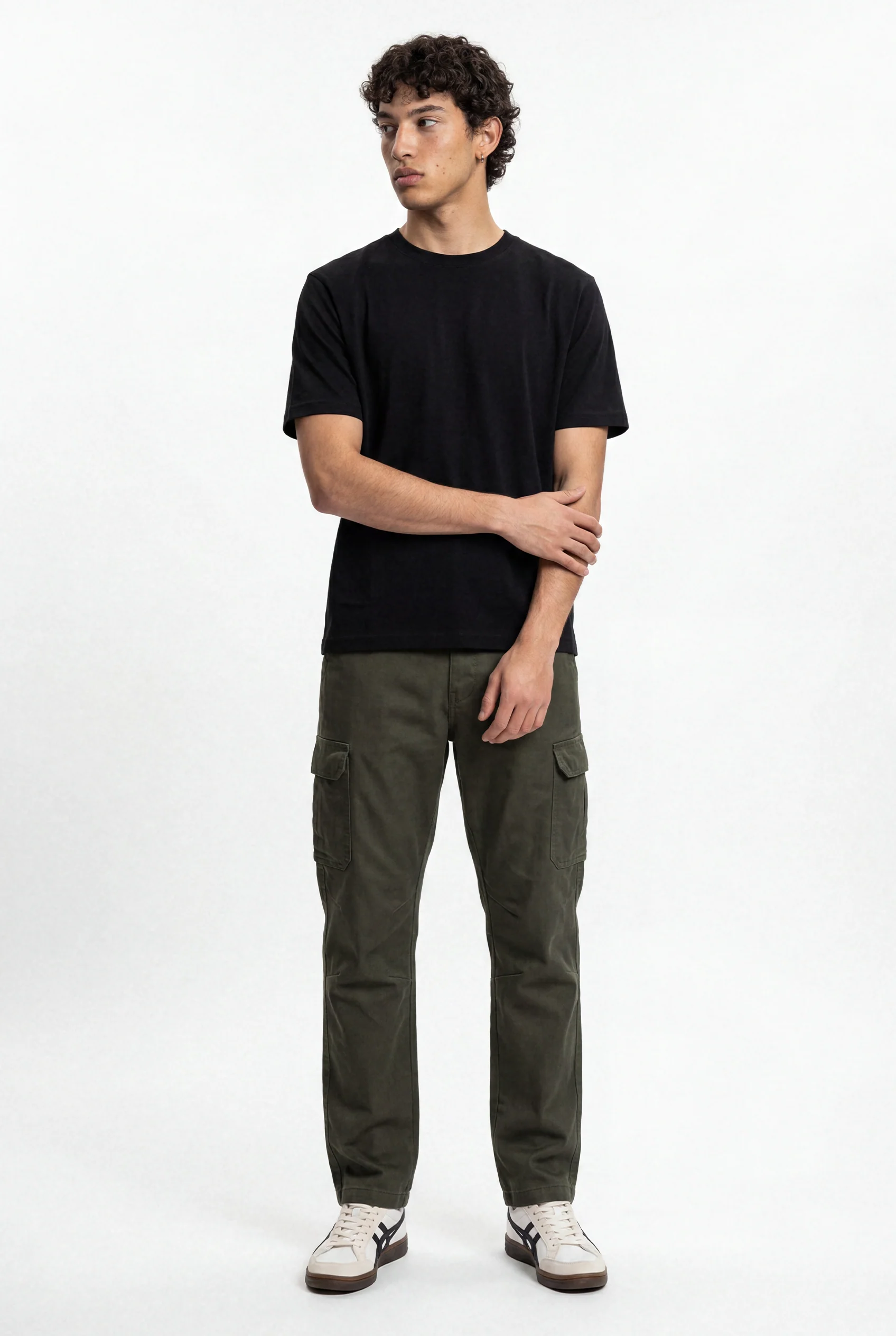 Stretch Cargo Pants – Olive - Image 3