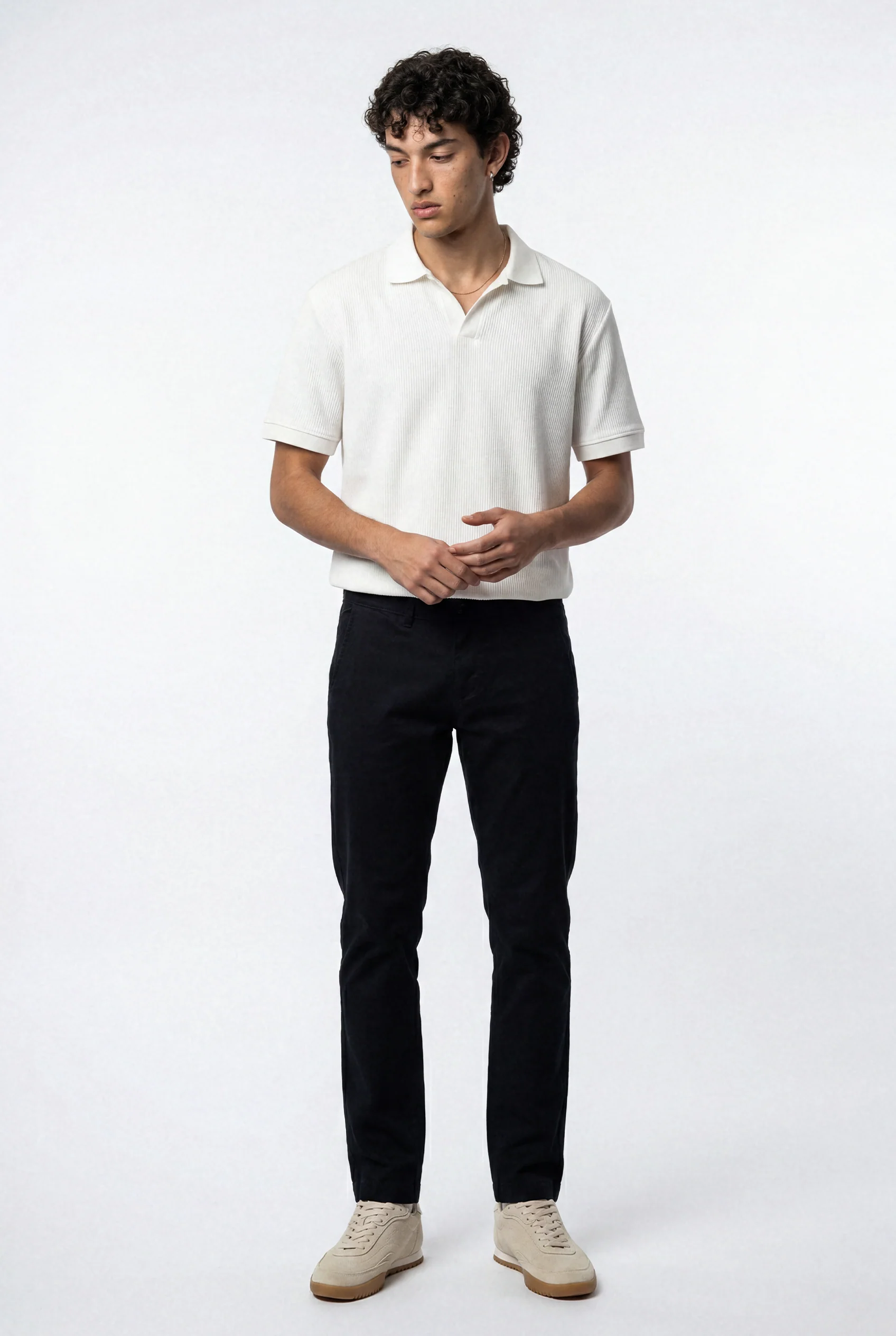Stretch Chino Pants – Black - Image 3