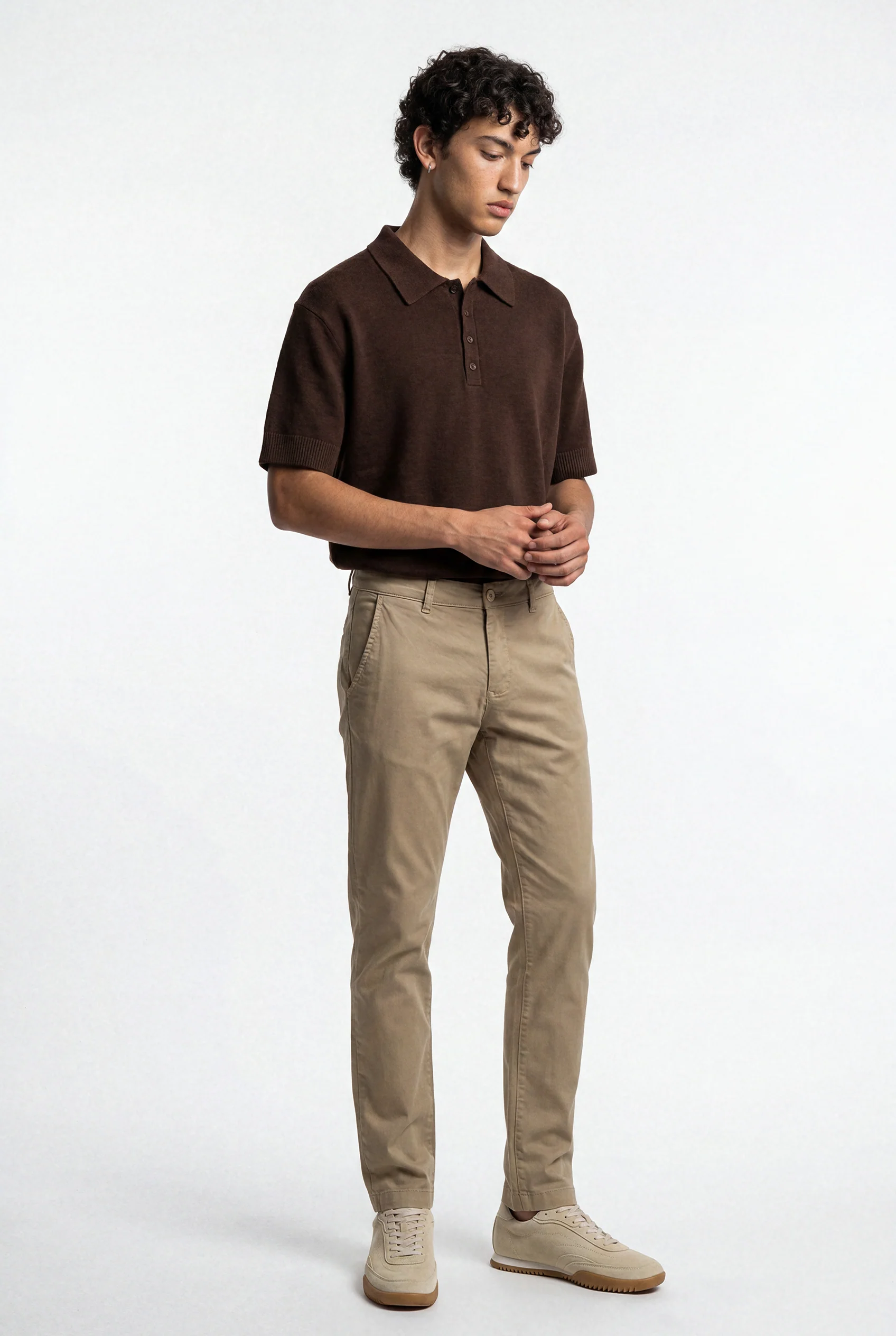 Stretch Chino Pants – Stone - Image 3