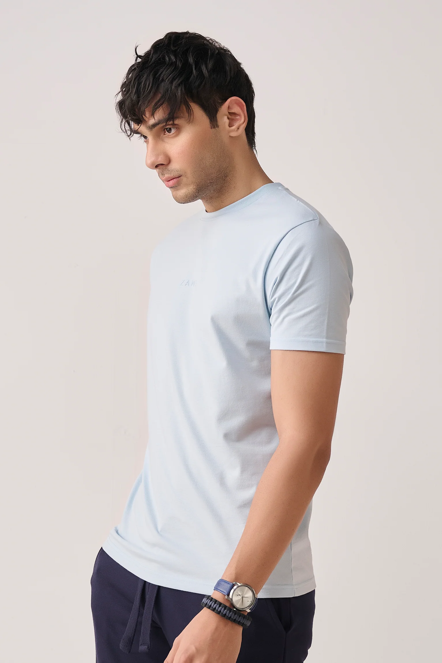 Zane Logo T-Shirt – Breezy Blue - Image 2