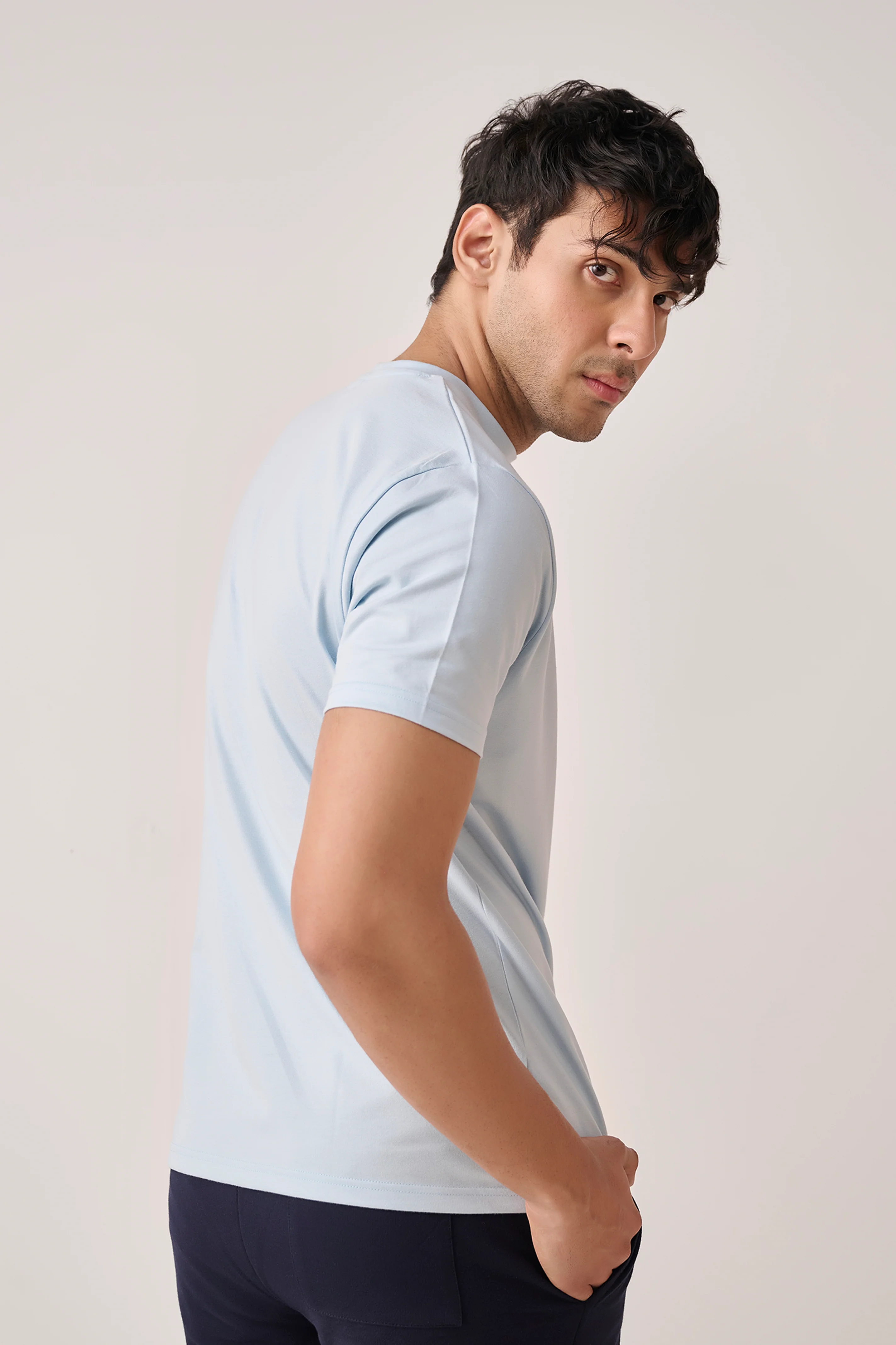 Zane Logo T-Shirt – Breezy Blue - Image 3