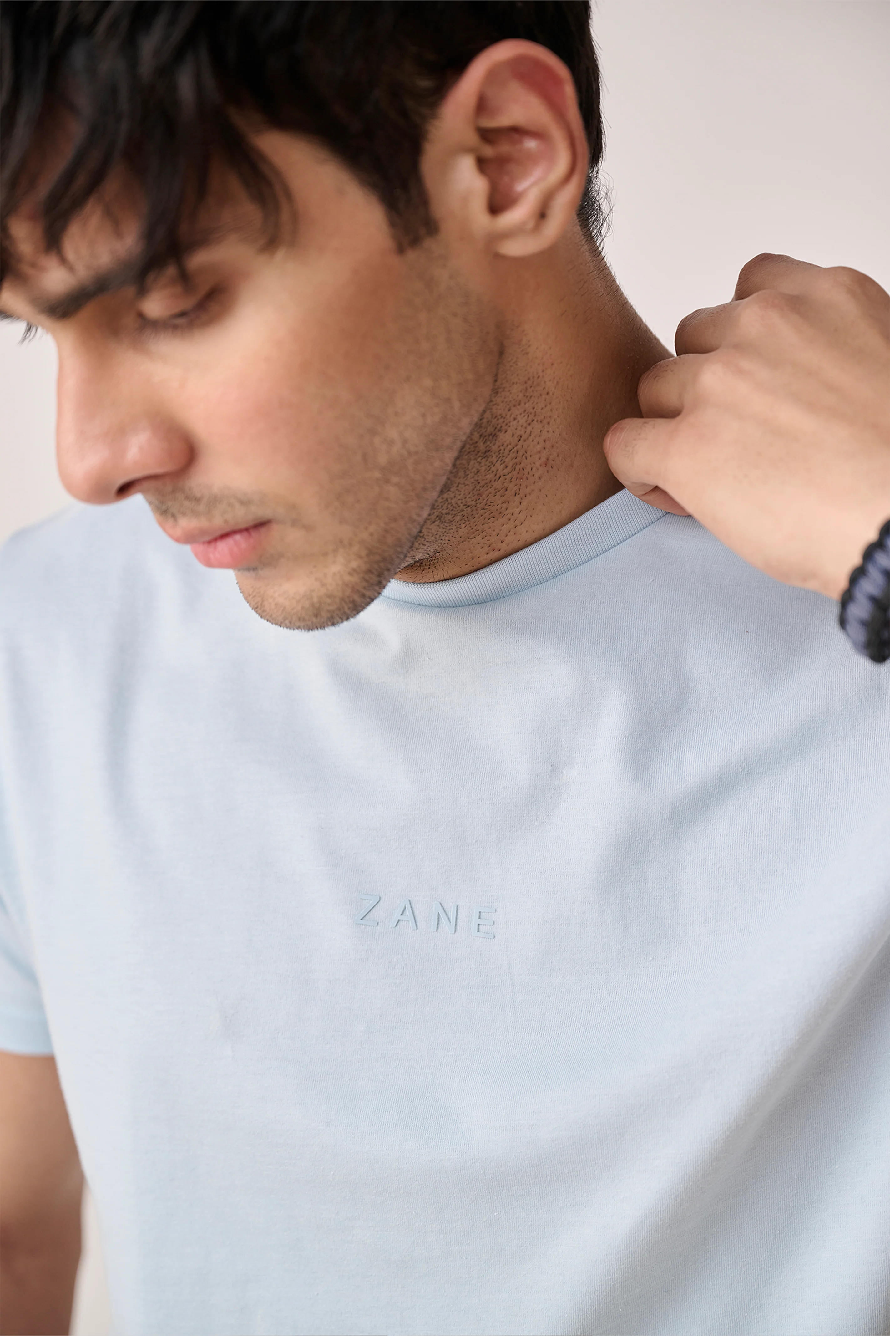 Zane Logo T-Shirt – Breezy Blue - Image 4
