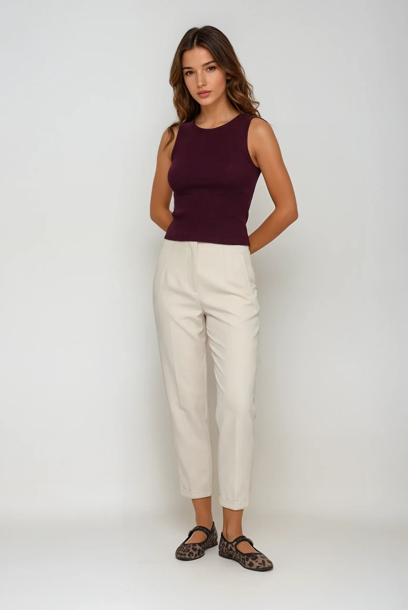 Tank Top - Burgundy - Image 4