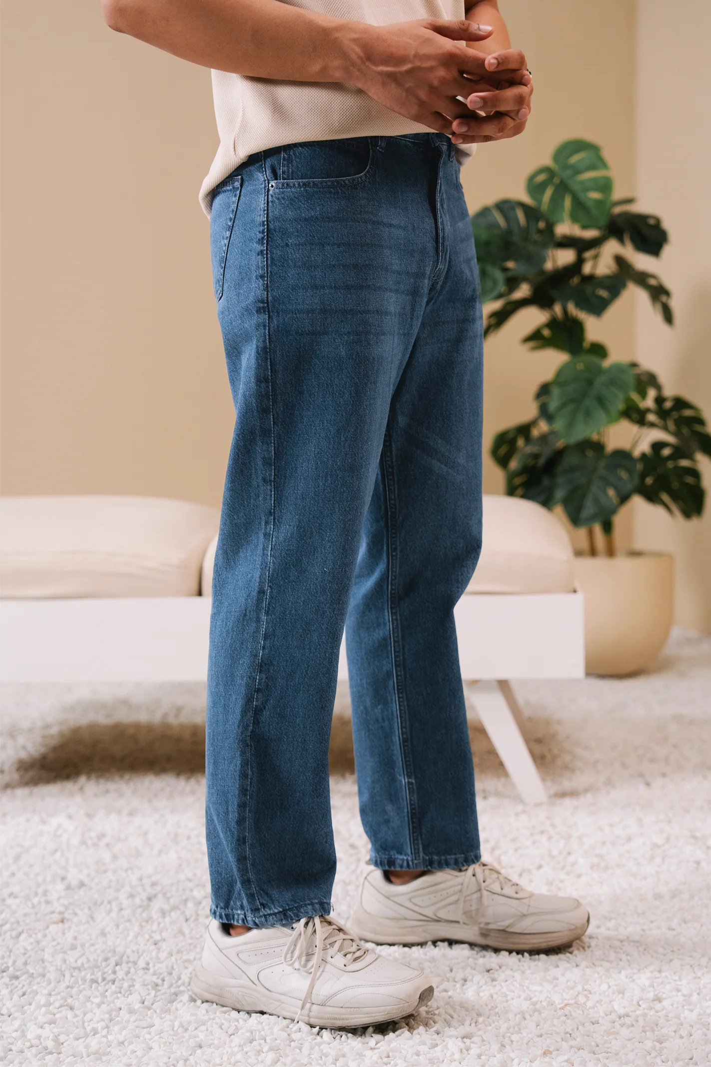 Straight Fit Jeans – Blue - Image 2
