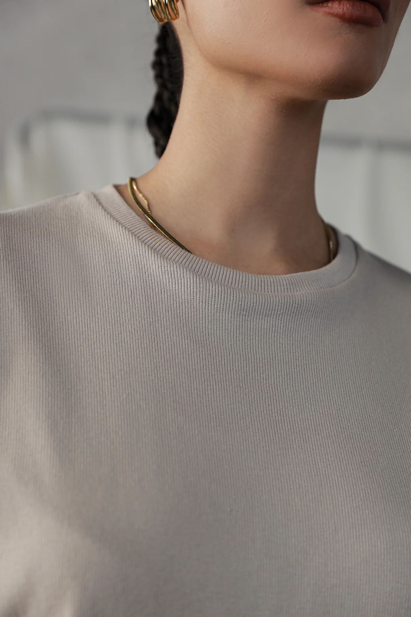 Textured Oversized Set - Nude - Image 4
