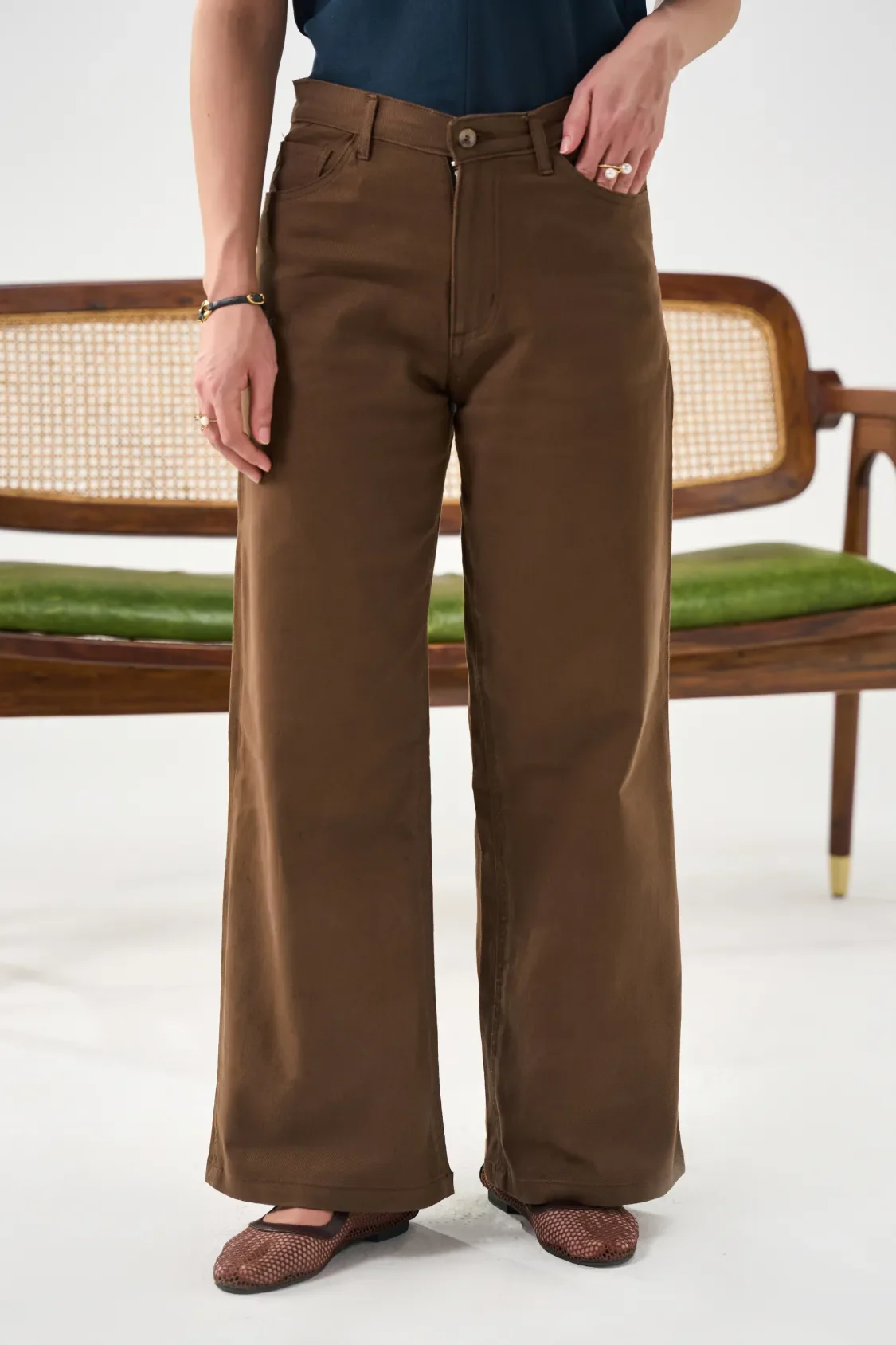 Twill Pants - Brown