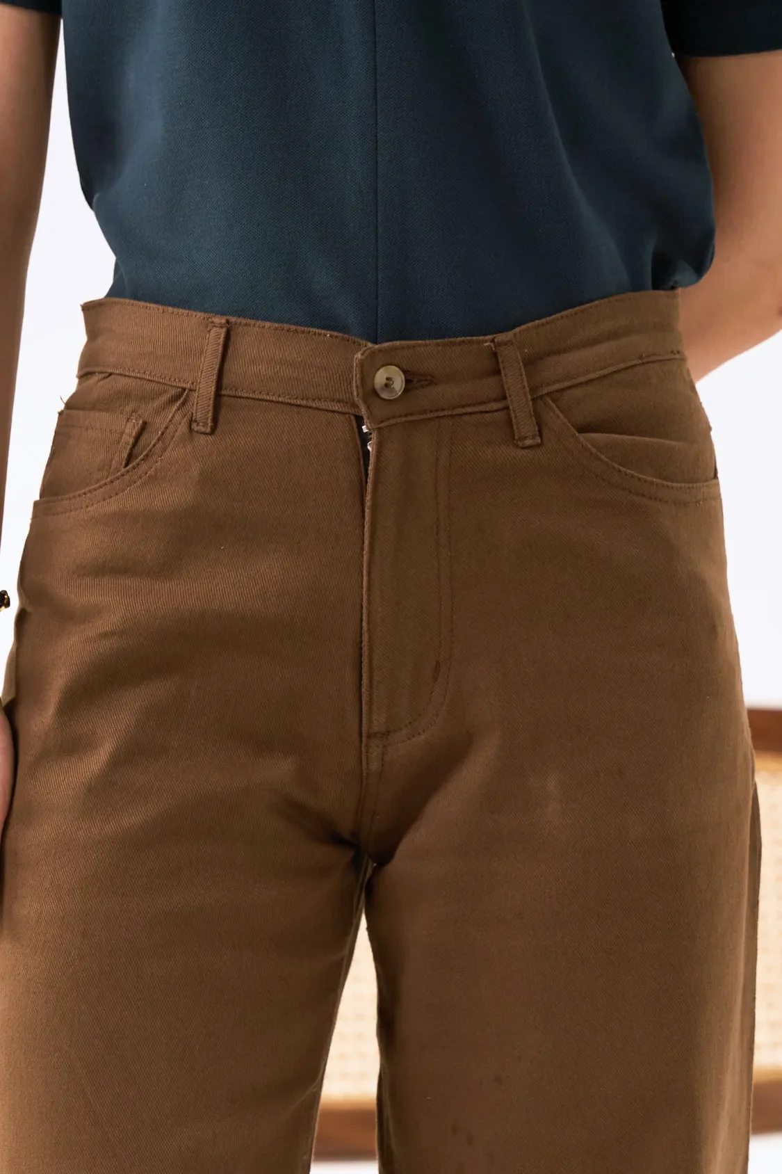 Twill Pants - Brown - Image 3
