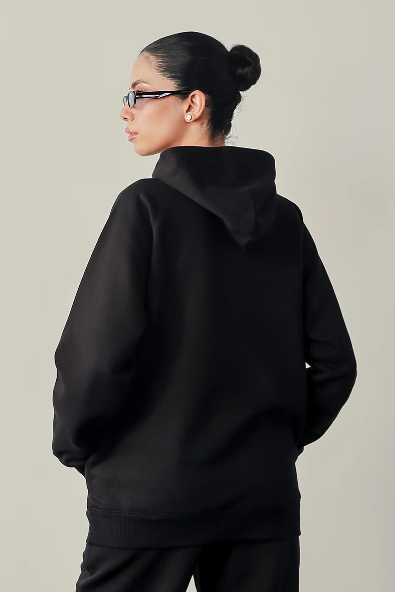 Women Hoodie - Black - Image 3