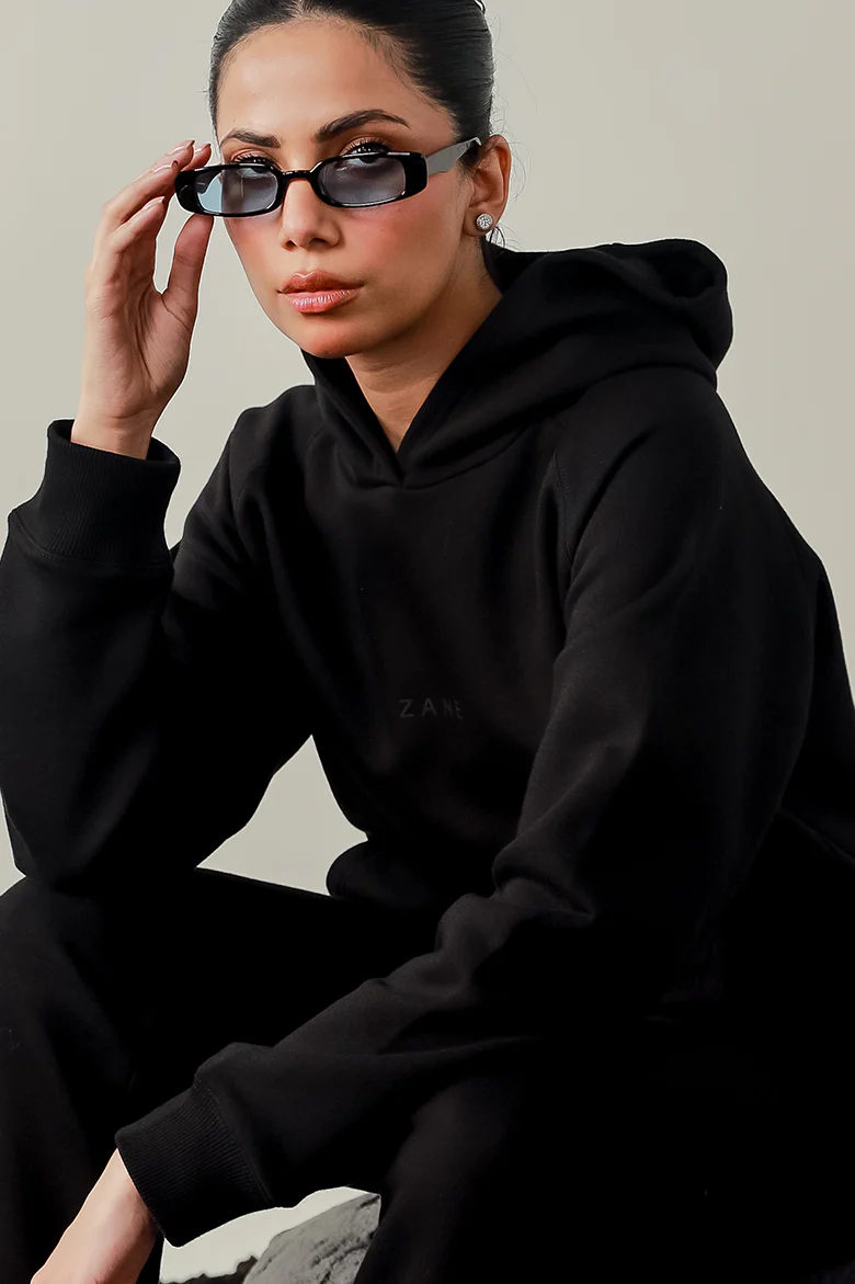Women Hoodie - Black - Image 5